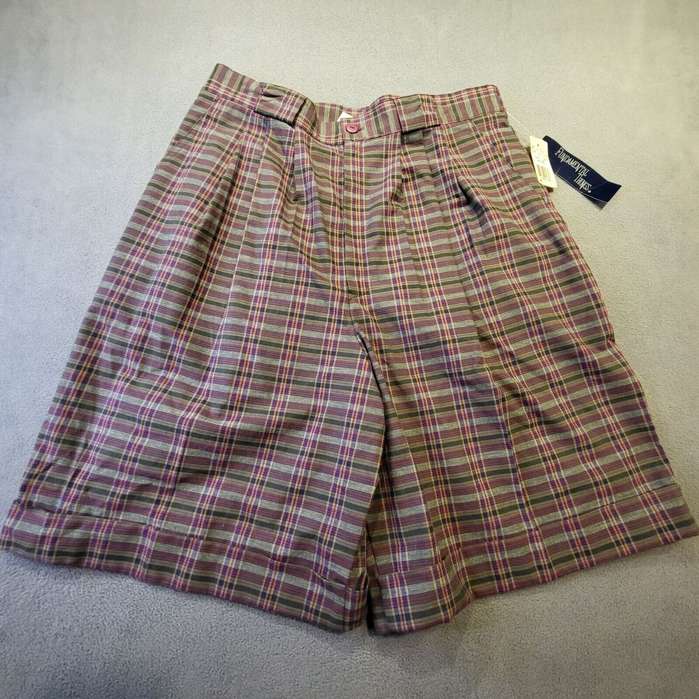 Vintage Deadstock Fundamental Things Shorts‎ Girls Size 14 Plaid Pleated